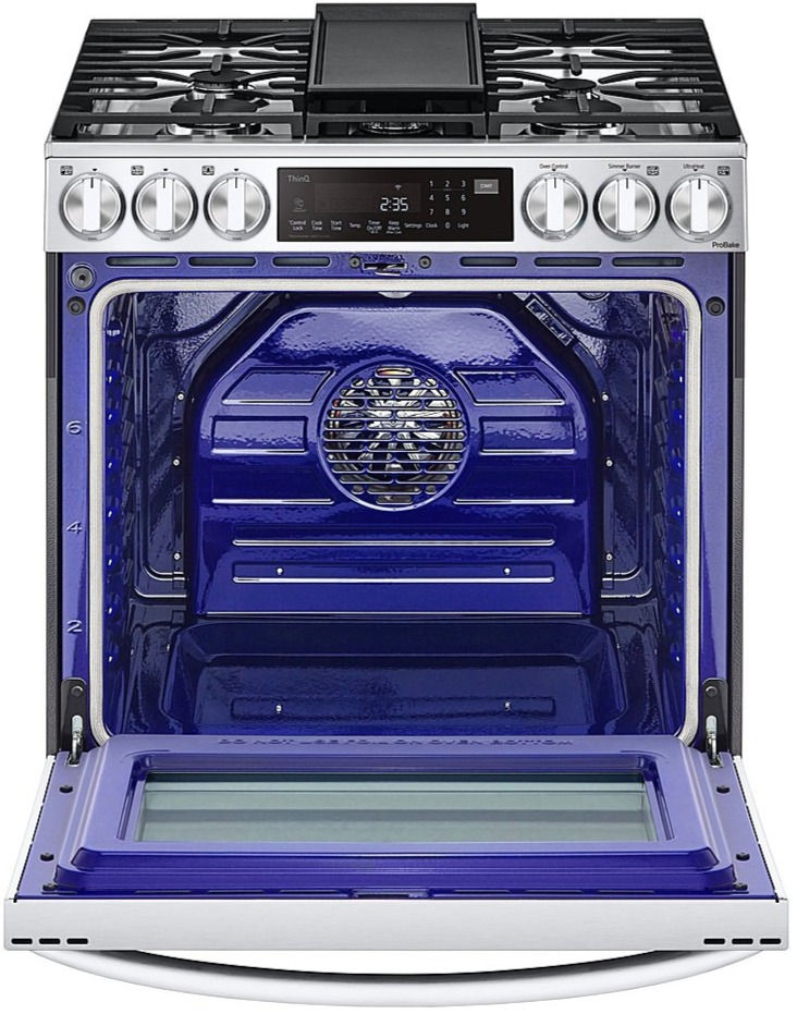 Thumbnail: LG 6.3 cu. ft. Slide-in Convection Gas Range with Instaview & Air Fry LSGL6335F