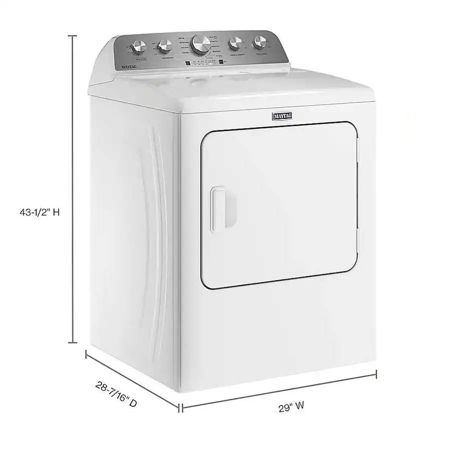 Thumbnail: Maytag 7.0 cu. ft. Vented Gas Dryer with Extra Drying Power MGD5030MW