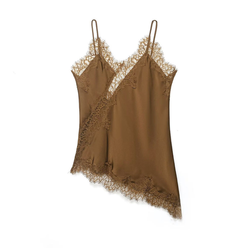 Thumbnail: HH Sexy Women Asymmetrical Lace Slip Tops Summer Female Backless Sleeveless Off 