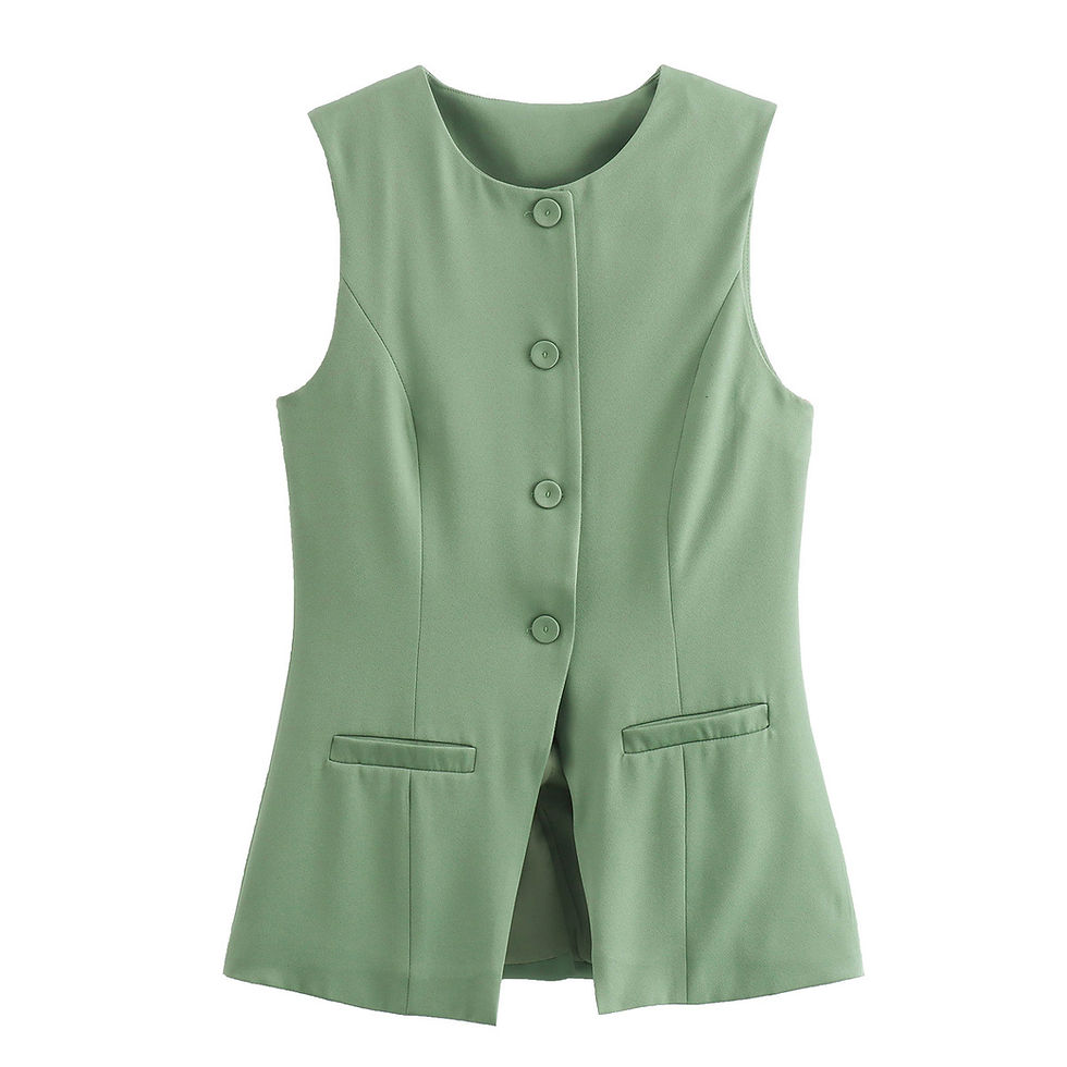 Thumbnail: White Sleeveless Vest Women Button Summer Vests for Women Jacket Pink