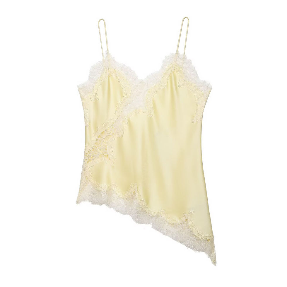 Thumbnail: HH Sexy Women Asymmetrical Lace Slip Tops Summer Female Backless Sleeveless Off 