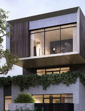 Exterior rendering of of Epicure Apartments in Kew