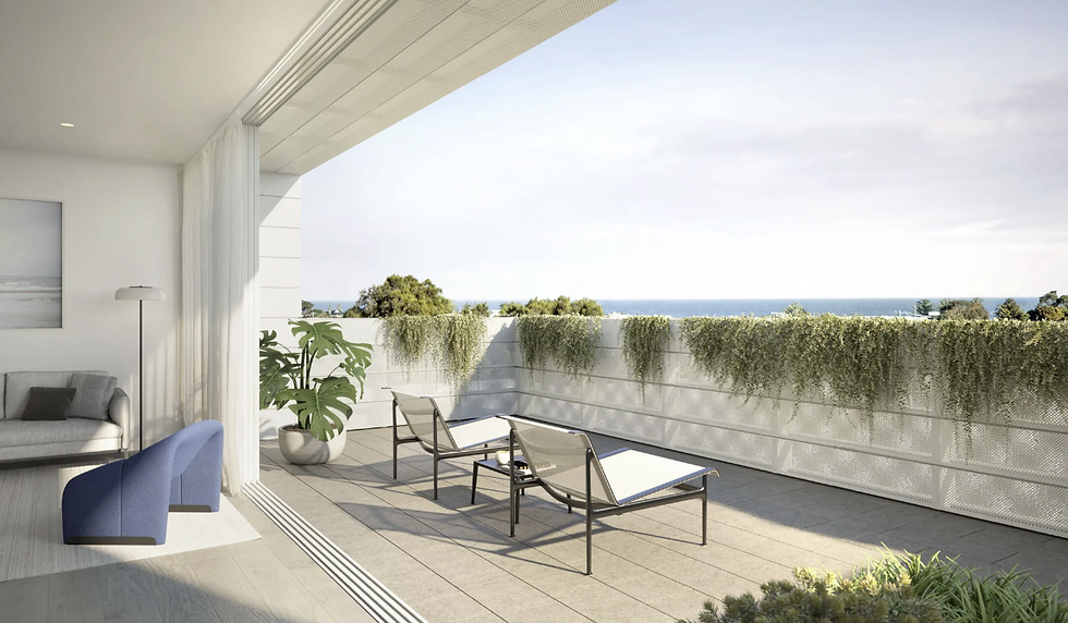 Balcony view from Voyage in Altona.