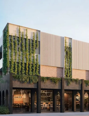 Exterior rendering of Morton Park Apartments in Blackburn