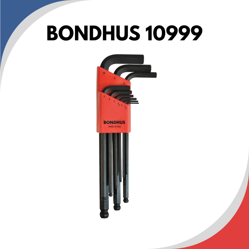 Bondhus 10999 Metric 9pc Ball End Hex Set
