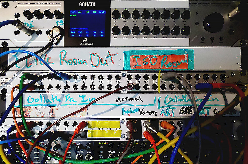 Mic Preamps, Rack Gear, Patch Bay