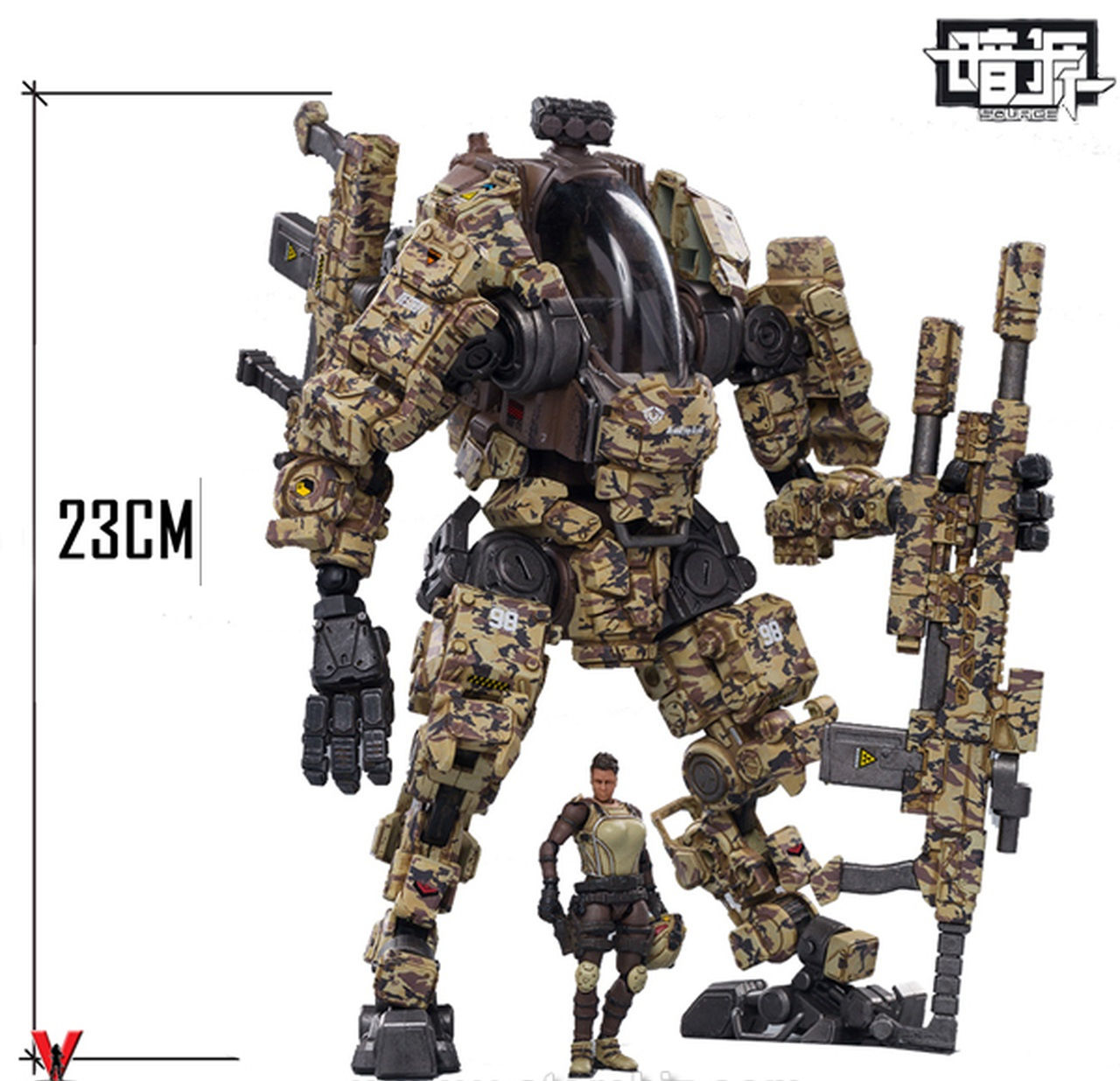Joy Toy Steel Bone H03 Sniper Mecha  Desert Camo
