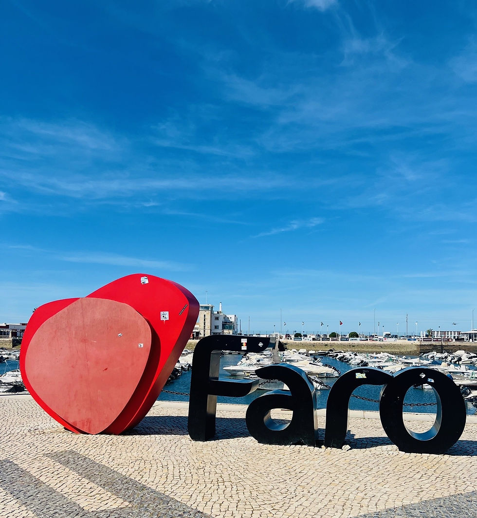 love Faro sign in Portugal