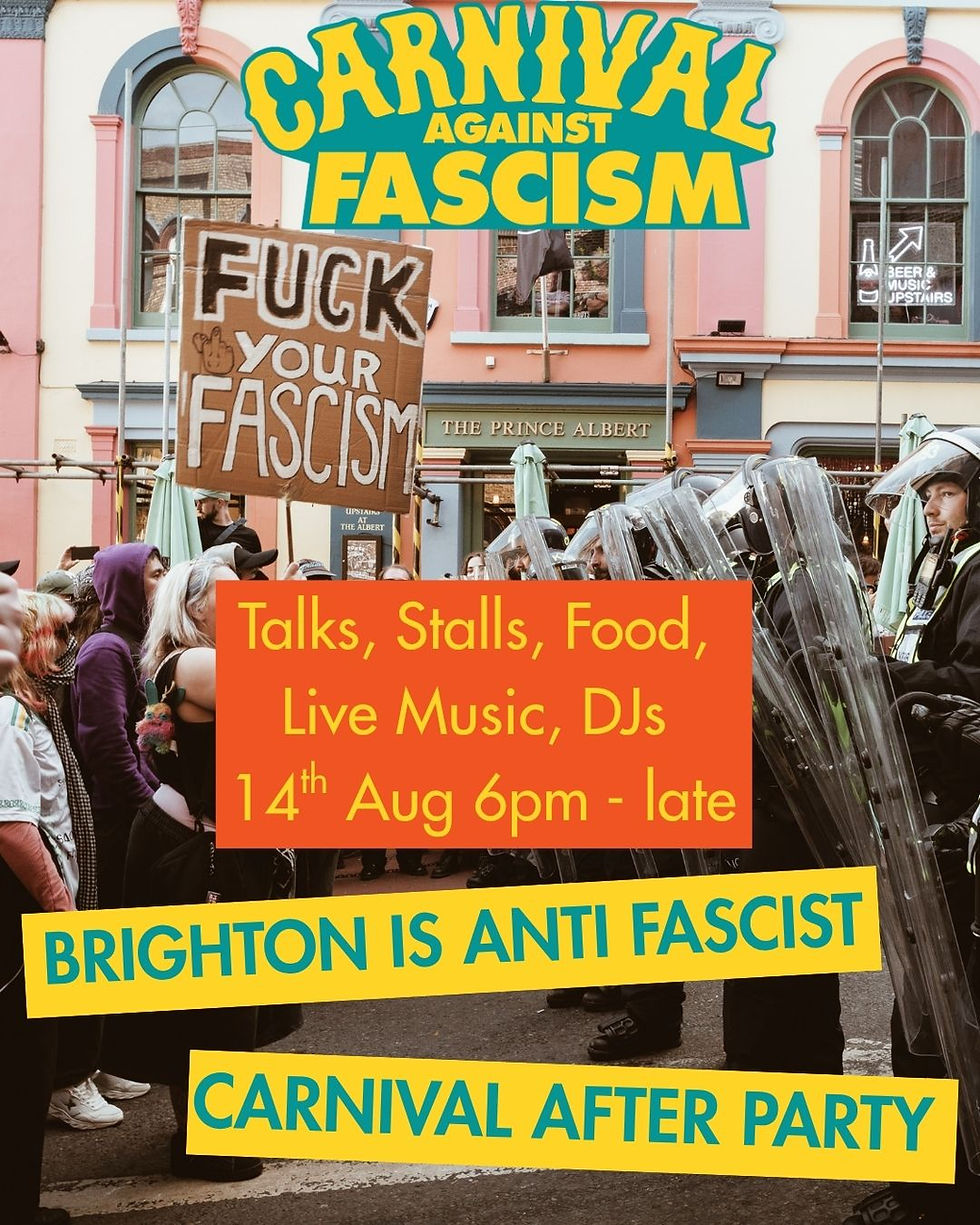 BRIGHTON IS ANTIFASCIST CARNIVAL AFTER PARTY