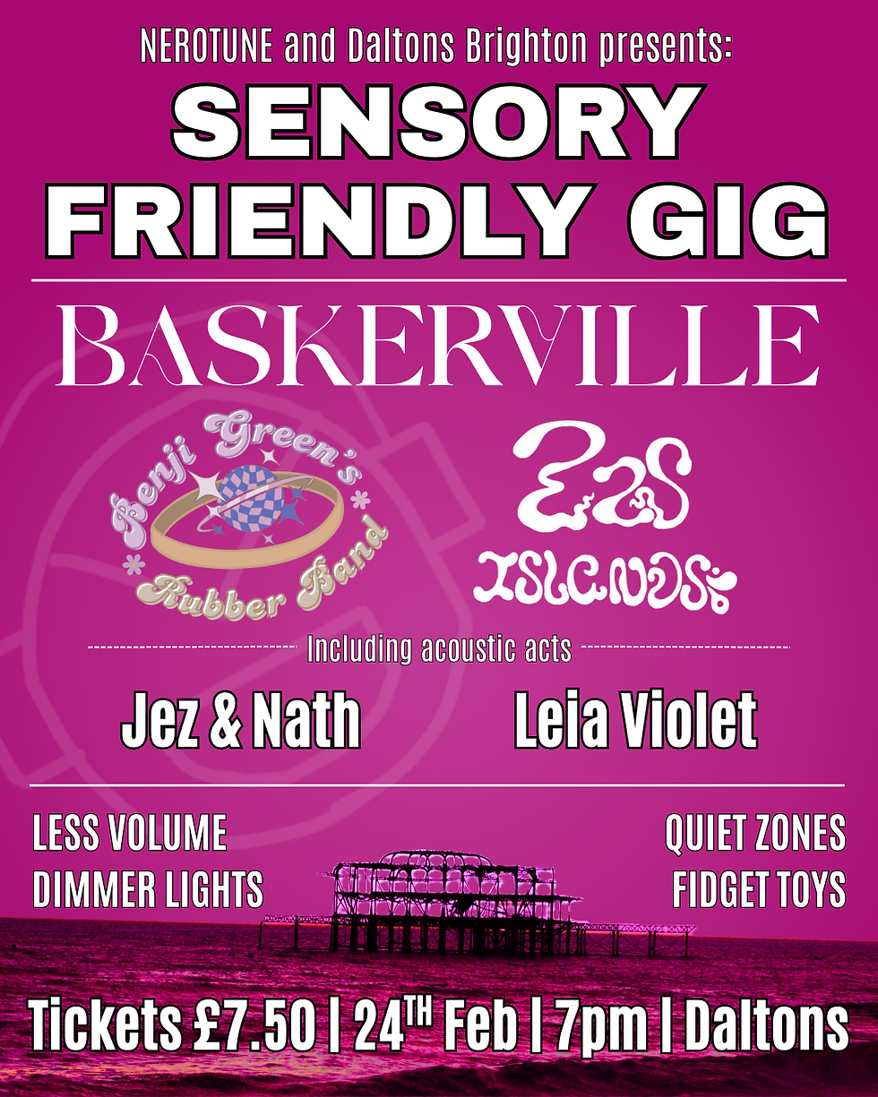 BASKERVILLE + BENJI GREEN RUBER BAND + EX ISLANDS + LEIA VIOLET + JEZ & NATH