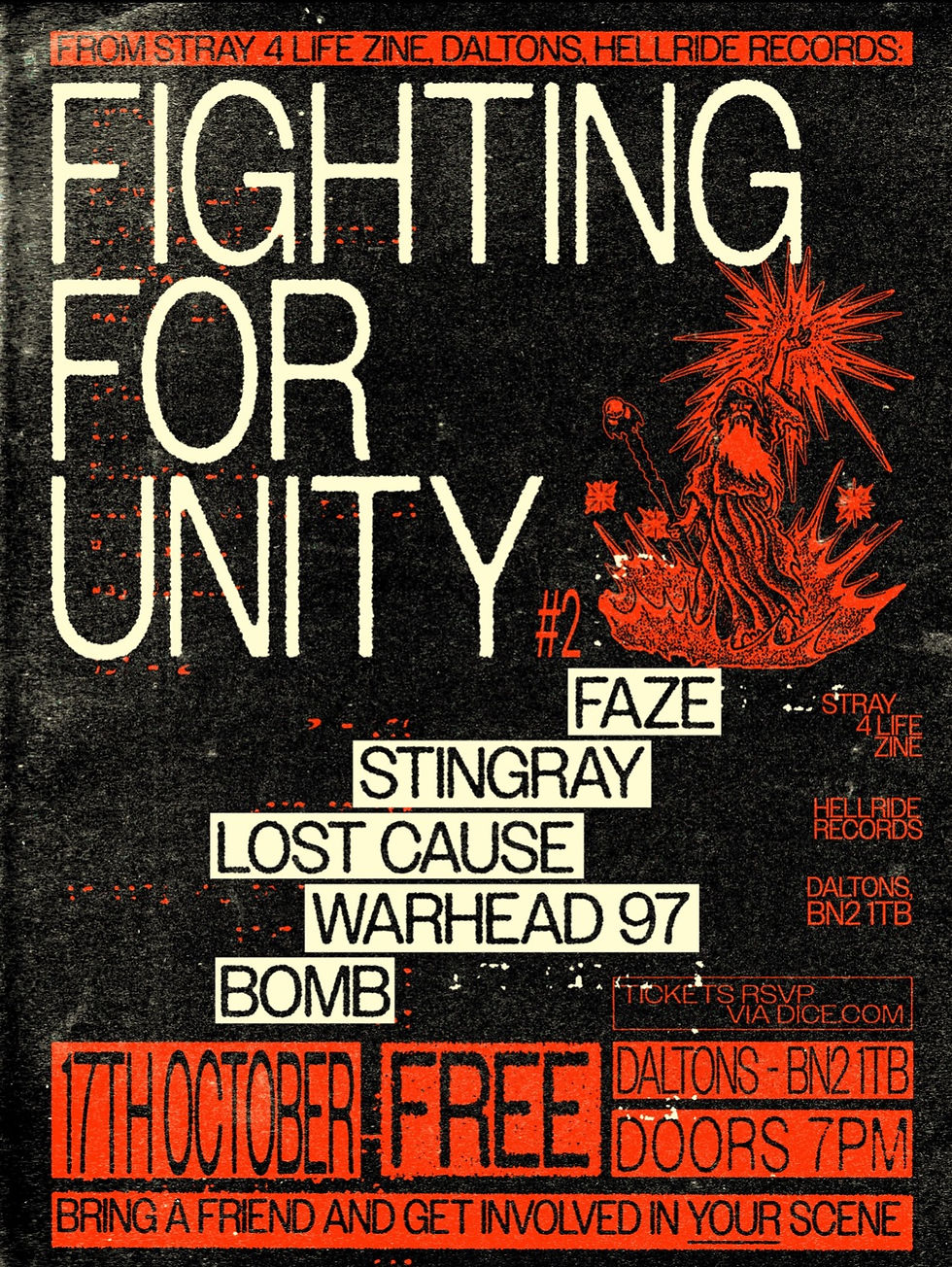 FIGHTING FOR UNITY **FREE ENTRY ALL AGES**