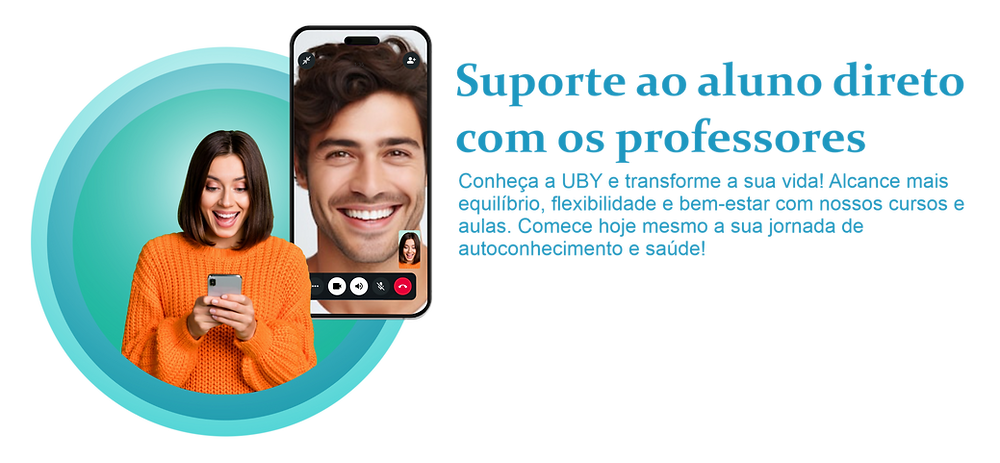 suporte ao aluno de yoga
