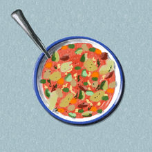 minestrone soup illustration