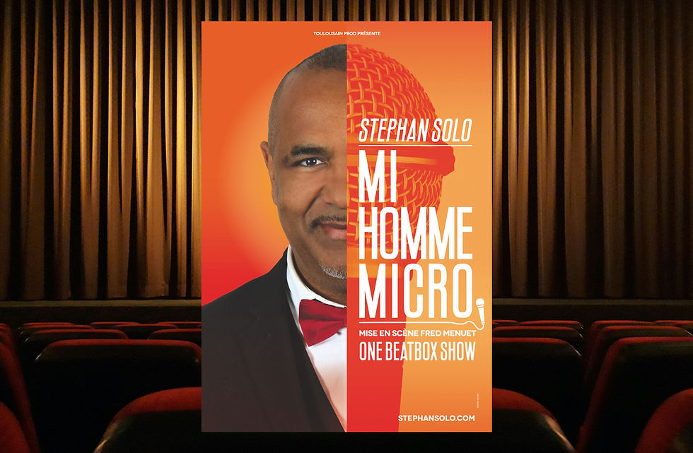 Stephan Solo sera régulièrement sur la scène du Studio 55 à Toulouse avec son one-man Show "Mi-Homme, Micro"
