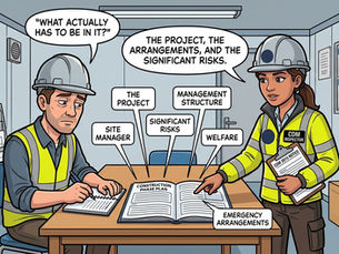 CDM inspector setting out what a Construction Phase Plan must actually contain