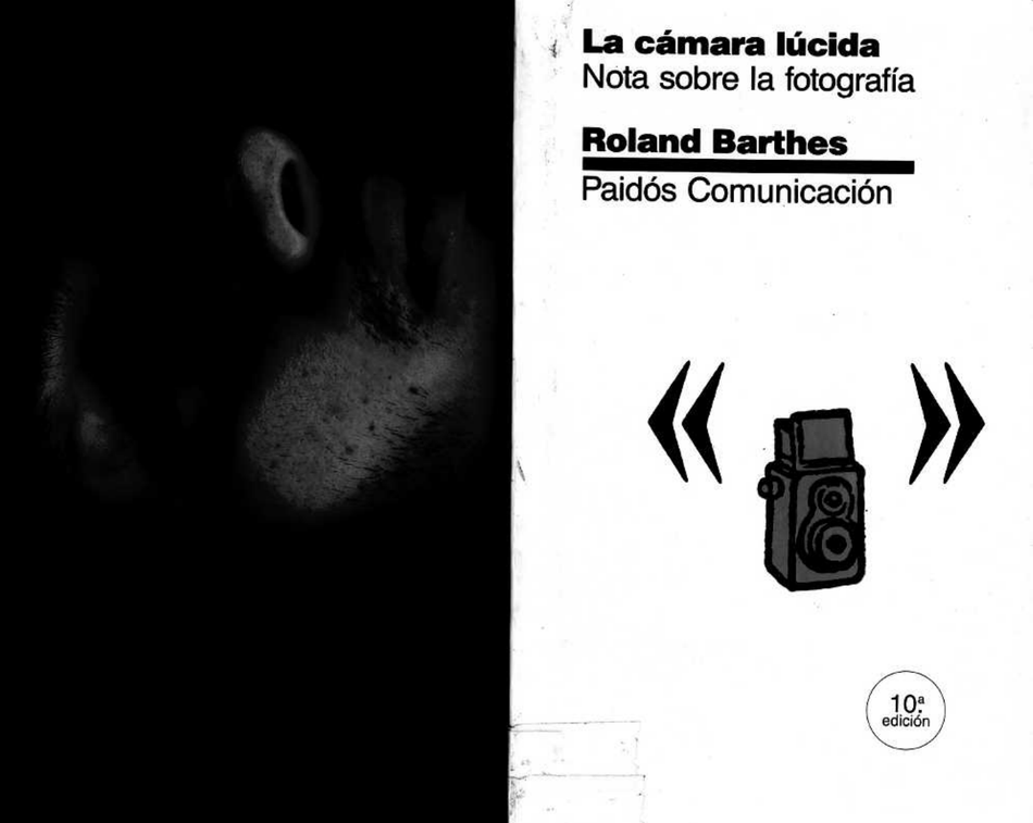 La cámara Lucida de Barthes