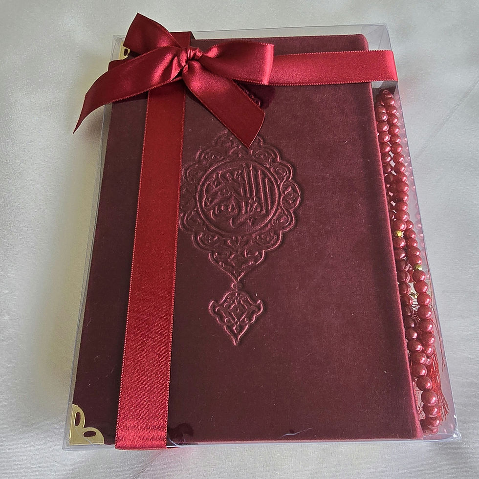 Thumbnail: Velvet Quran With Tasbeeh Gift Set