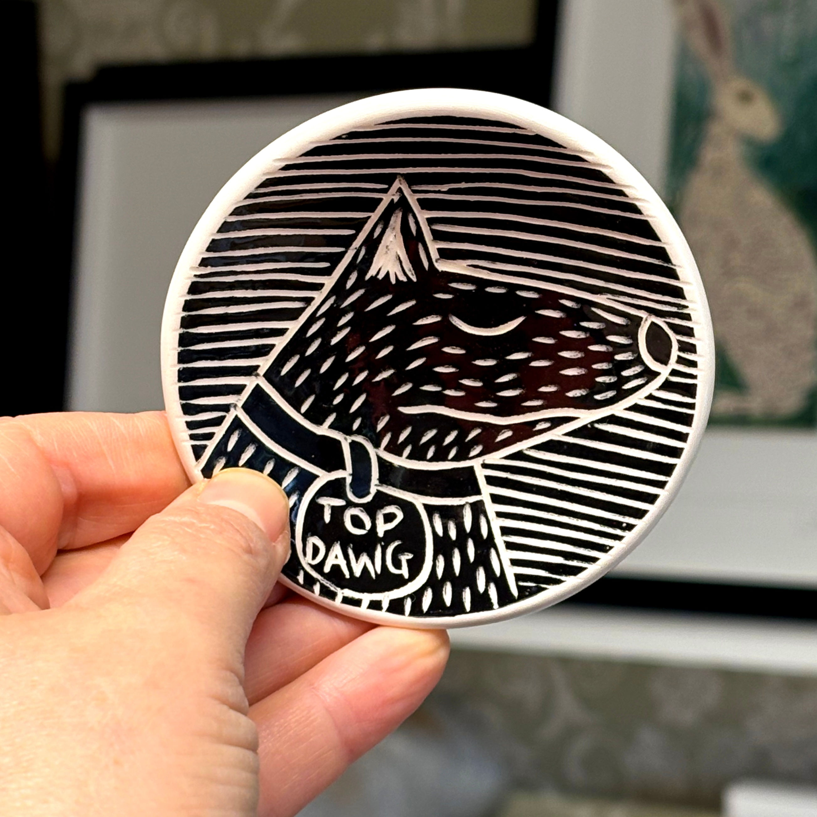 Terrier dawg trinket dish