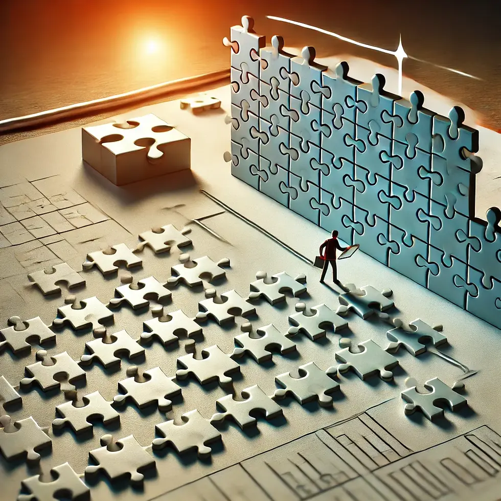 visual representation of prioritizing easier problems first, symbolizing the strategic approach to problem-solving through smaller, simpler tasks before tackling larger challenges.