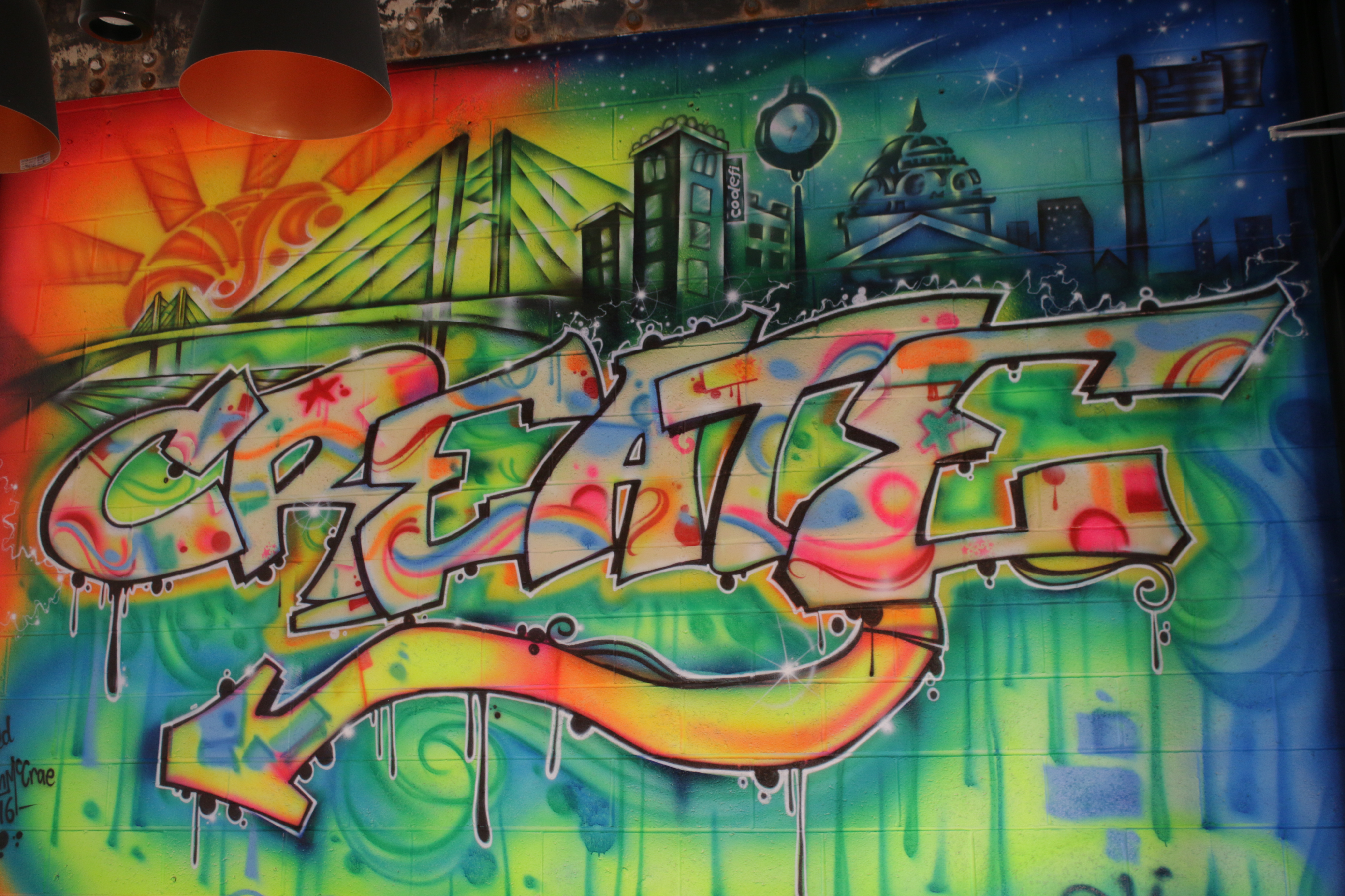 Mural at Codefi By:Malcolm McCrae