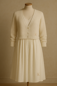 Elegant Lace and Knit Ensemble.png