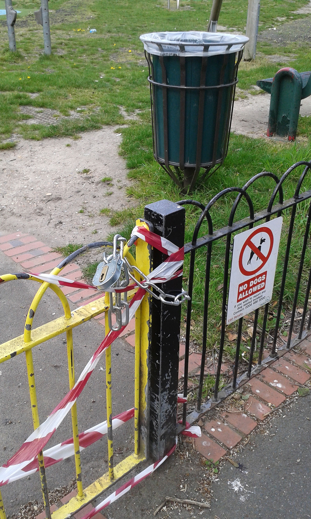 Locked gate