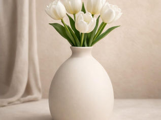 Vasos decorativos de cerâmica fosca: elegância minimalista para salas, aparadores e mesas