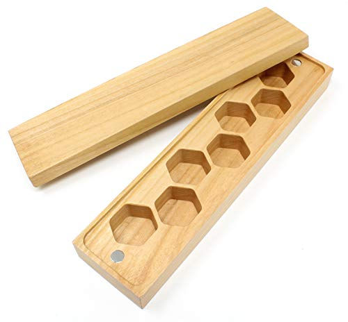 Thumbnail: Wooden Dice Case with Magnetic Lid (Rectangular)