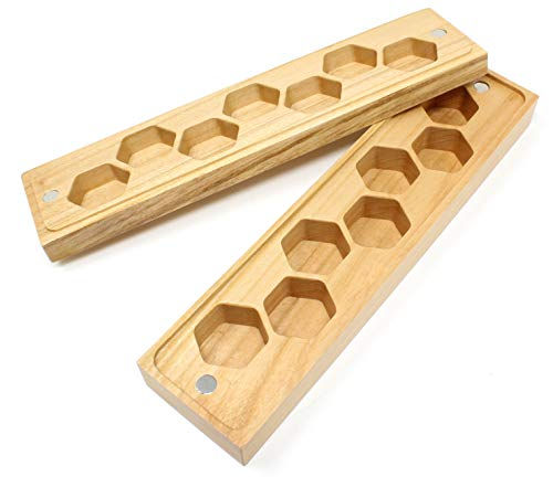 Thumbnail: Wooden Dice Case with Magnetic Lid (Rectangular)