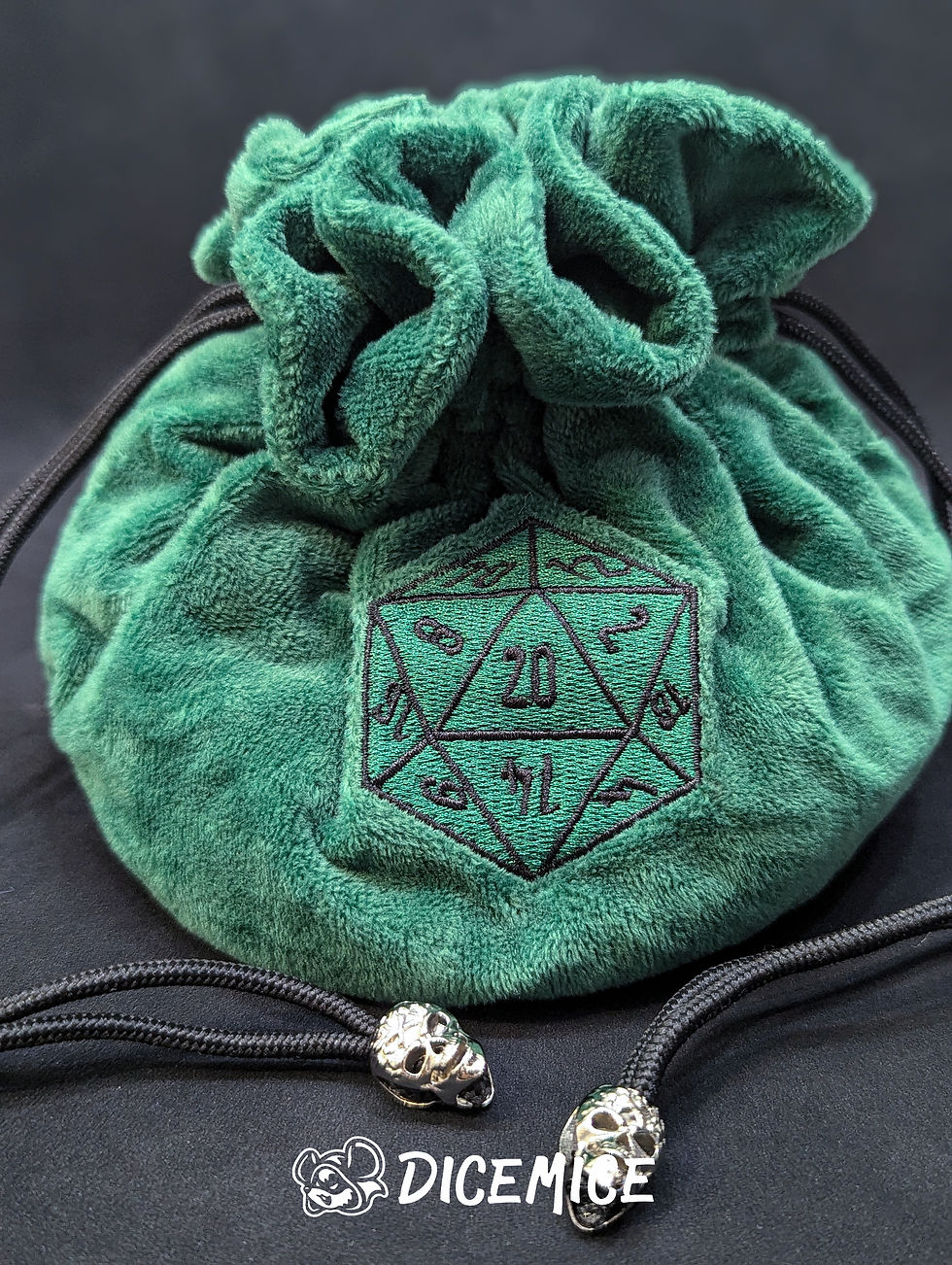 Emerald Fortune Dice Bag