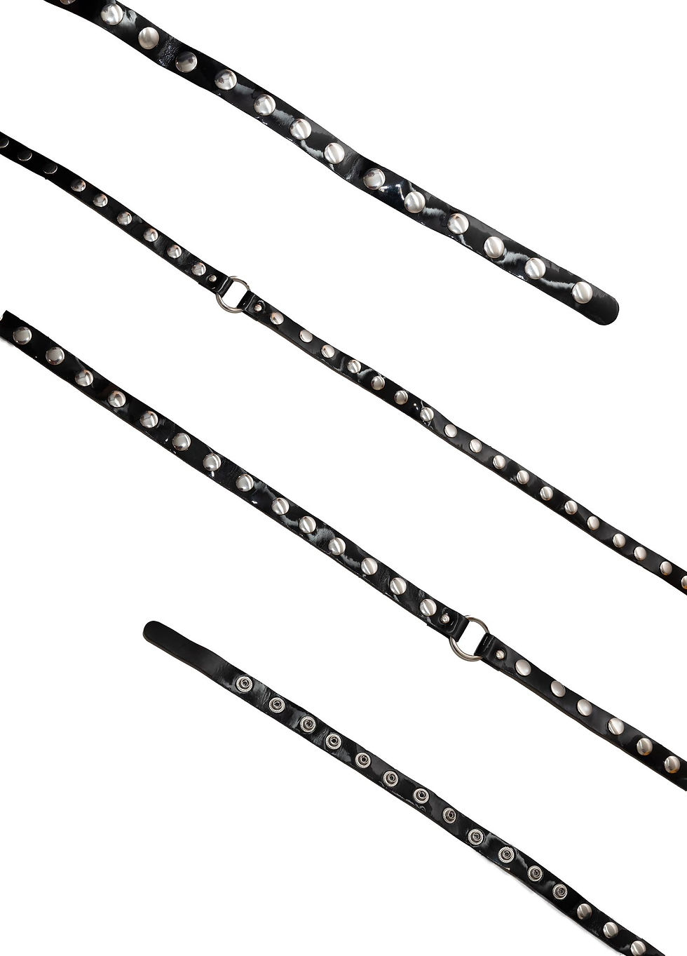 NOA BELT MULTI TOURS BLACK VERNISH