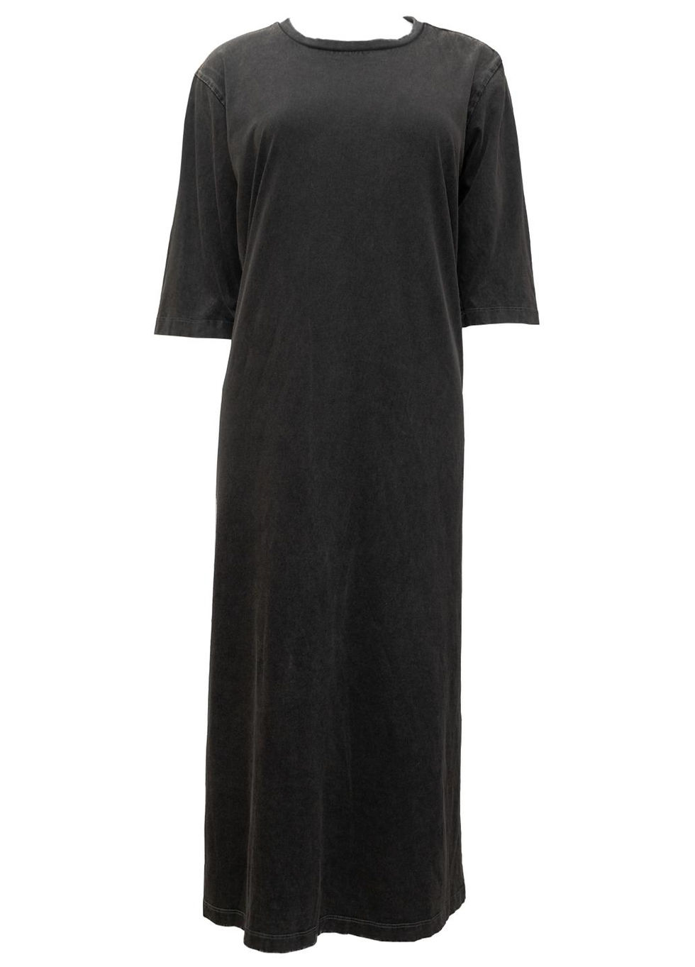 ROMY DRESS SHOULDERS PADS GREY WASHING