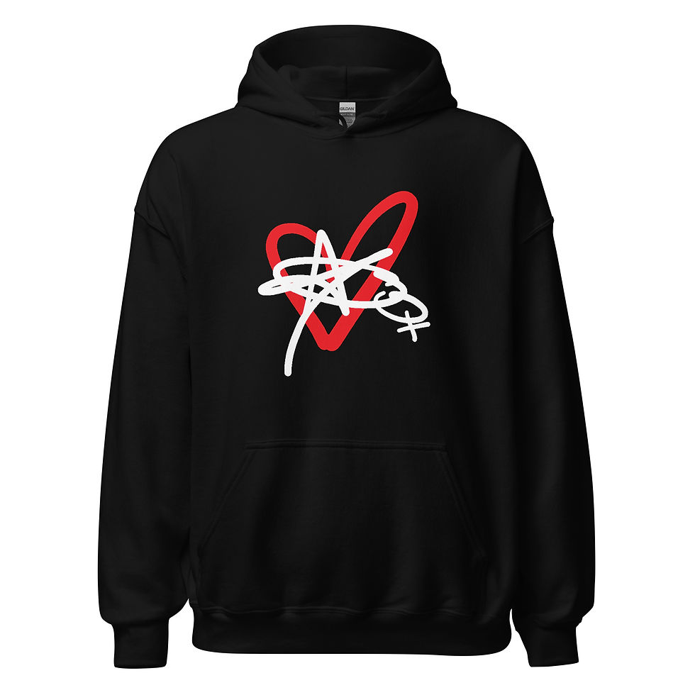 grown-girl heart logo - Unisex Hoodie