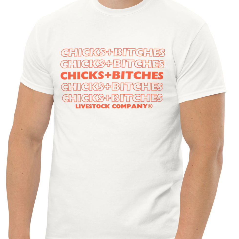 Thumbnail: chicks+bitches livestock company - cbLc - Unisex classic tee