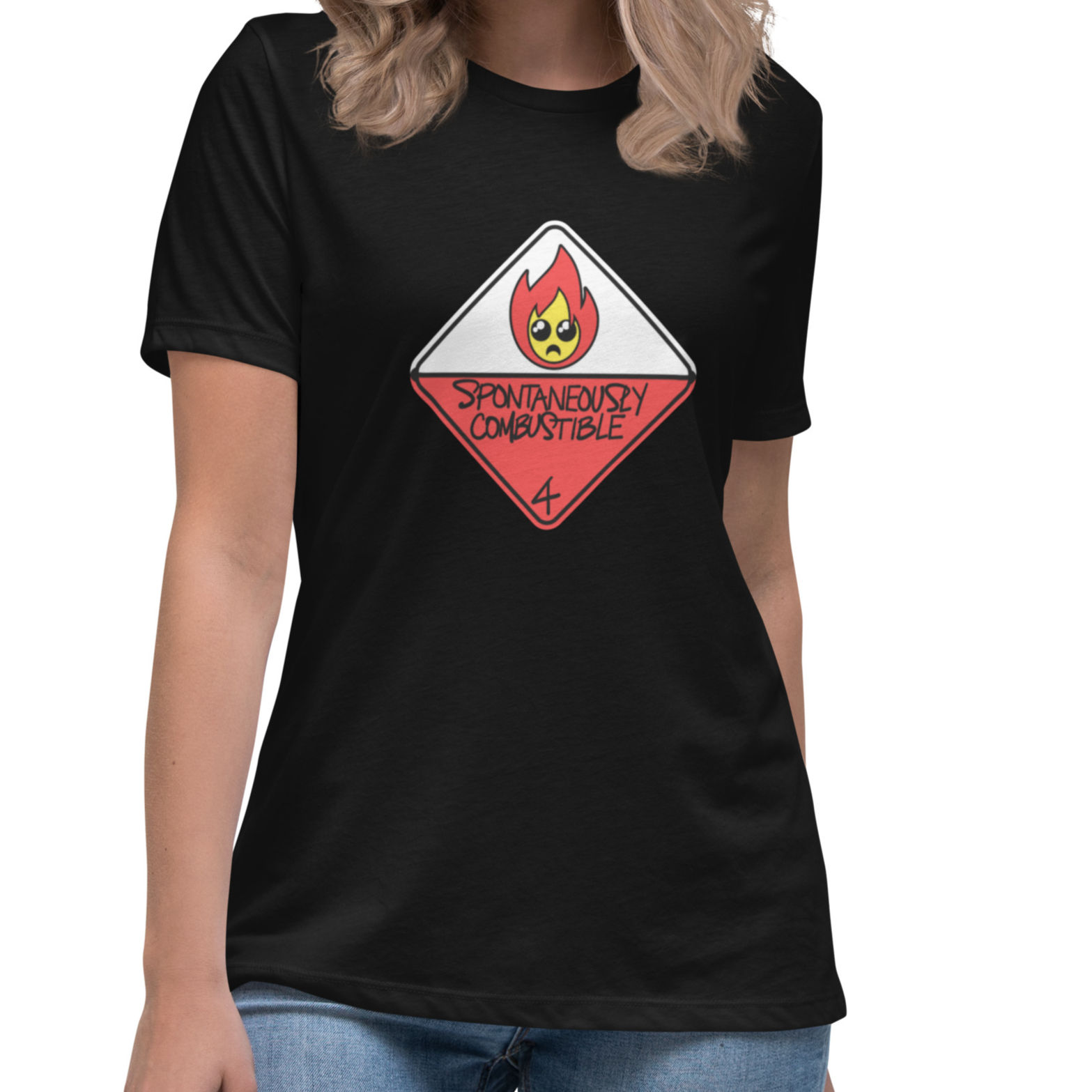 Spontaneously Combustible - cbLc - Women's Relaxed T-Shirt