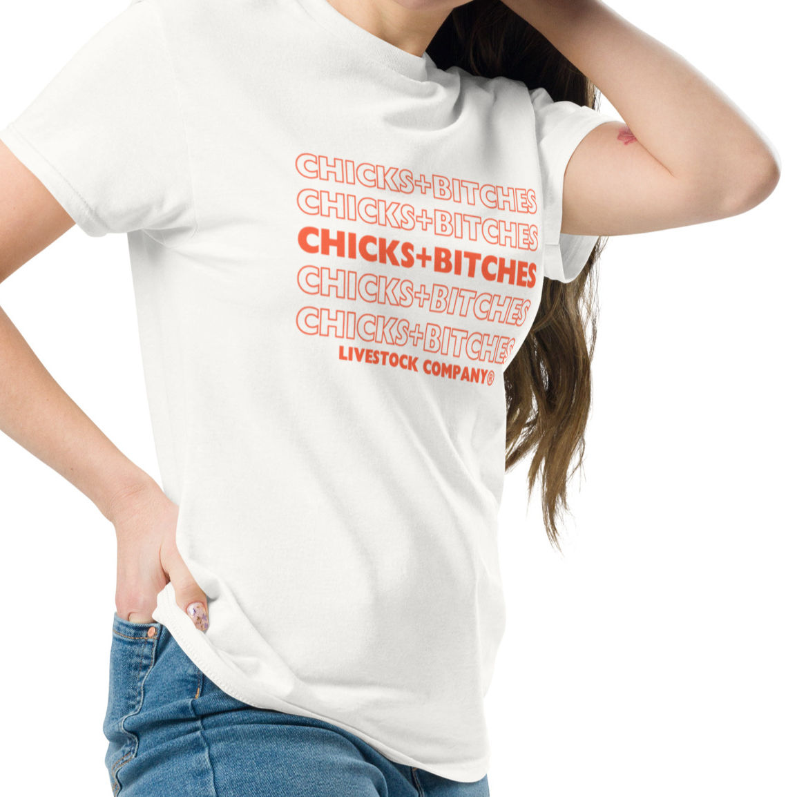chicks+bitches livestock company - cbLc - Unisex classic tee