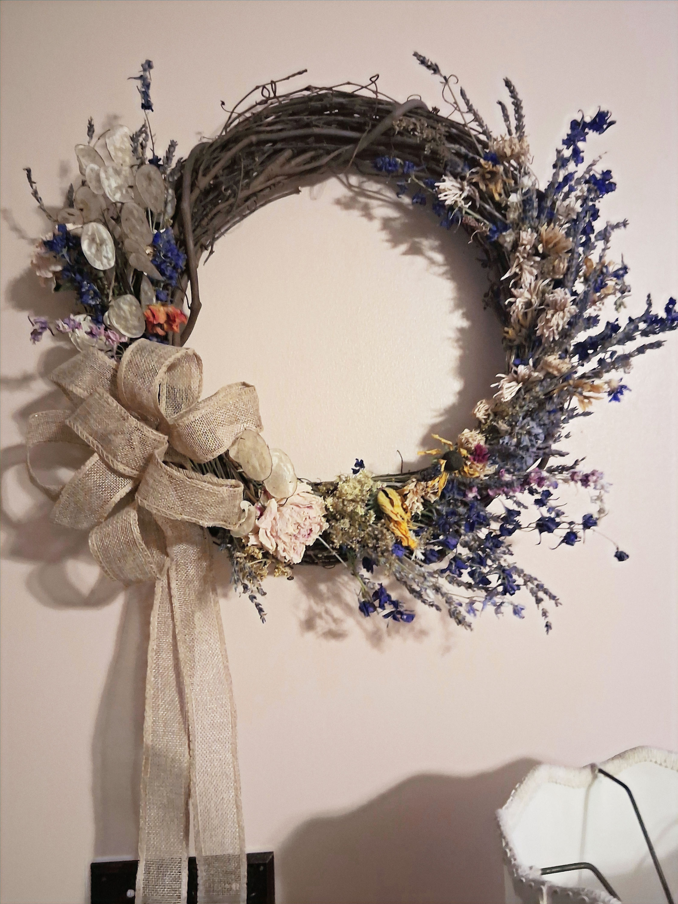 SOLD! 18 inch dried spring-summer flower wreath