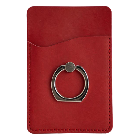 Thumbnail: Tuscany Card Holder with Metal Ring Phone Stand Style #CPWP4535