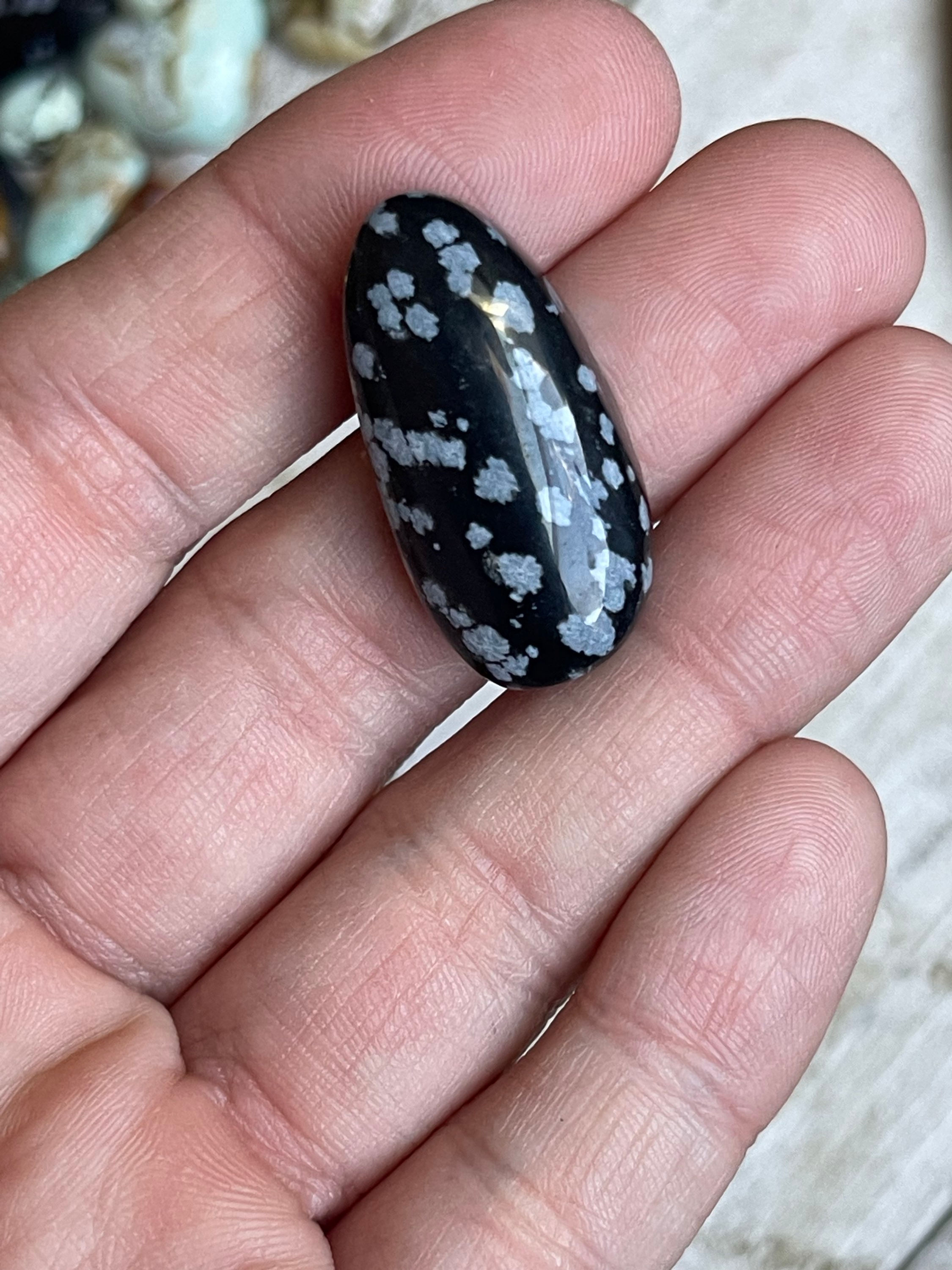 Baby Flake Obsidian Cabochon