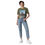 サムネイル： A robot standing on one leg.＿Unisex organic cotton t-shirt