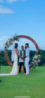 kauai wedding flowers floral arch circle