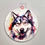 Thumbnail: Husky - Watercolour Coaster