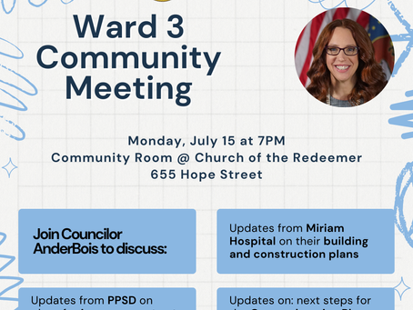 July 3 Ward 3 News!