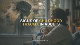 Adult woman lying on a couch in a reflective state, illustrating emotional patterns and signs of childhood trauma in adults.