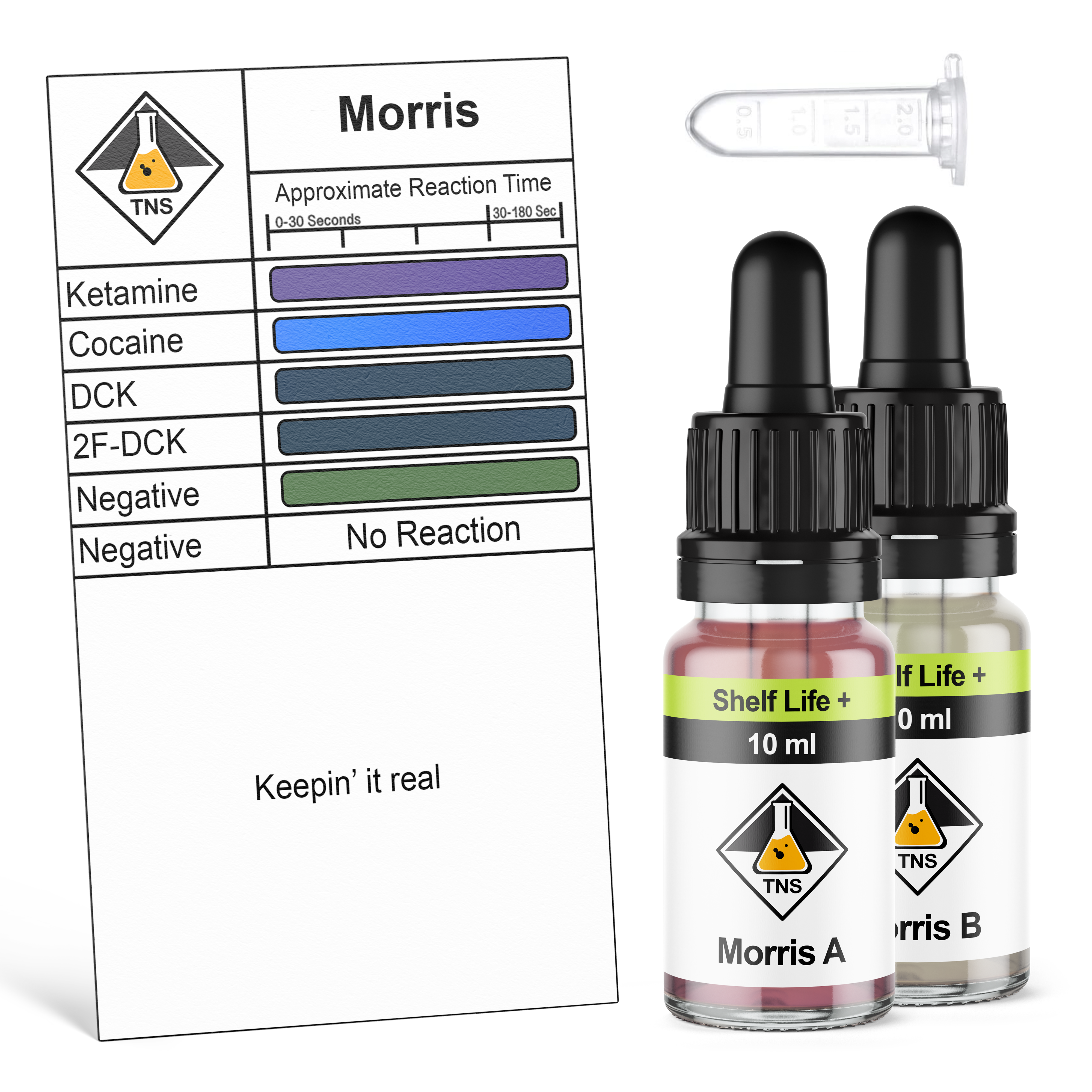TN Scientific | Morris Reagent Drug Testing Kit w/ Pipette