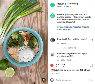 Lifesum Recipe