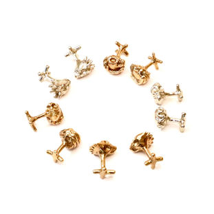 cuff links, mens accessories, skull, unique