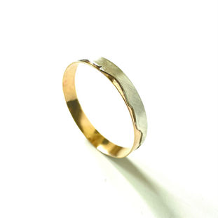 Bracelet, silver, gold, bangle