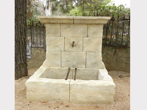 Thumbnail: Limestone fountain hand carved