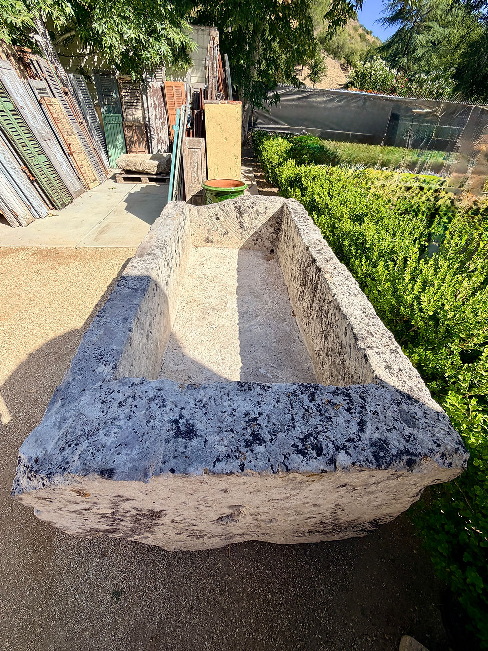 Thumbnail: Antique Limestone Trough from France